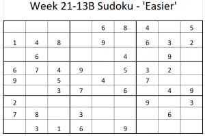 Week 21-13B Sudoku